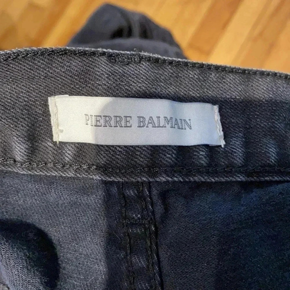 Balmain black  moto jeans - Picture 9 of 12